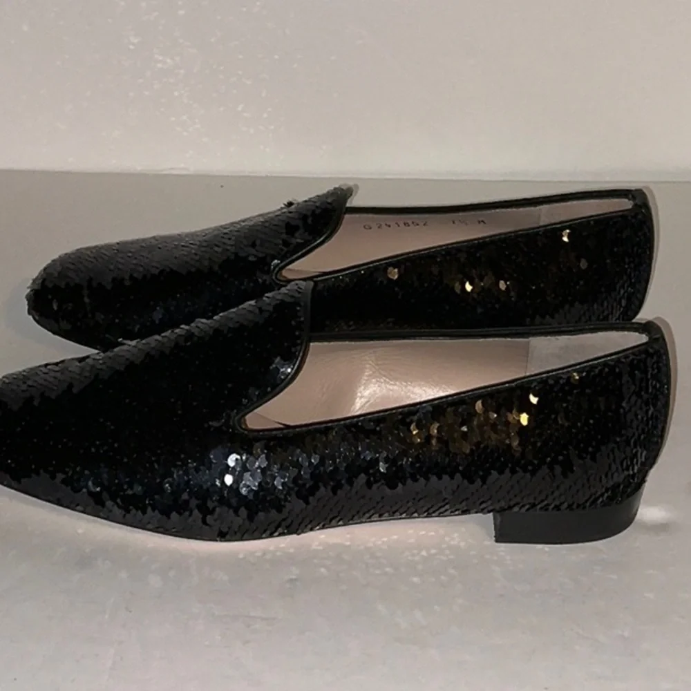 Stuart Weitzman Pipearky Sequined Loafers, 7.5